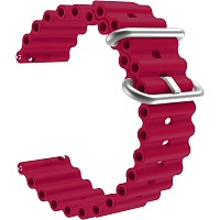 Универсальный ремешок для смарт-часов Ocean Band 22mm Wine Red