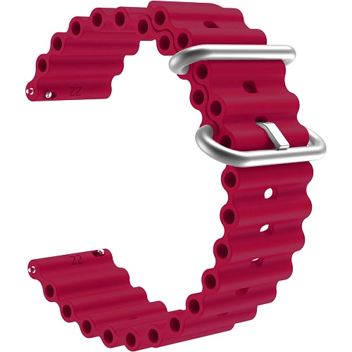 Универсальный ремешок для смарт-часов Ocean Band 22mm Wine Red