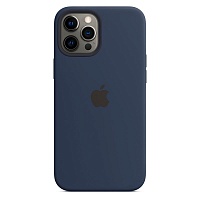 Чехол Silicone Case с MagSafe для Apple iPhone 12 Pro Max (Deep Navy) ААА