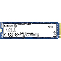 SSD накопитель Kingston NV3 4TB M.2 2280 PCIe Gen 4.0 x4 (SNV3S/4000G)