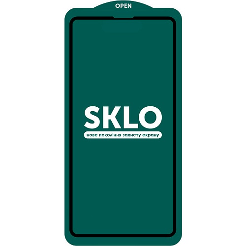 Защитное стекло SKLO 5D Full Glue для Apple iPhone 14 Pro (Black)