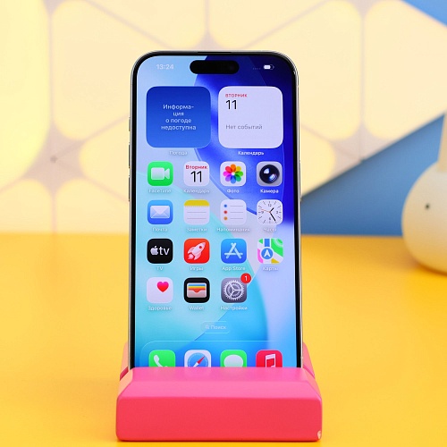 Смартфон Apple iPhone 15 Pro 128GB White Titanium (1378) Б/У