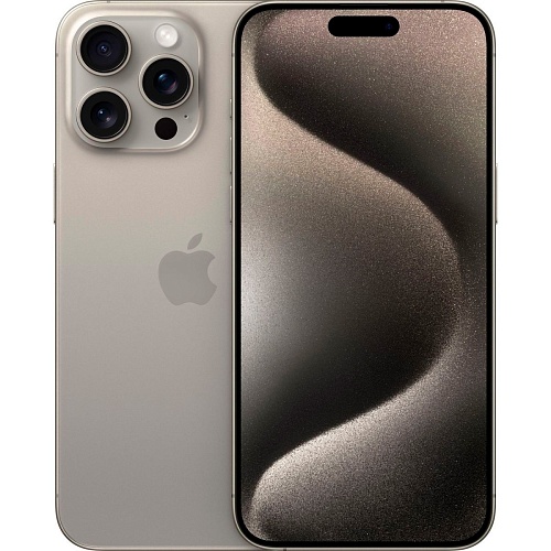 Смартфон Apple iPhone 15 Pro 256GB Natural Titanium (MTV53) Восстановленный