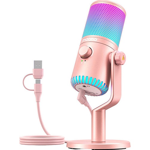 Микрофон Maono DM30 RGB Pink