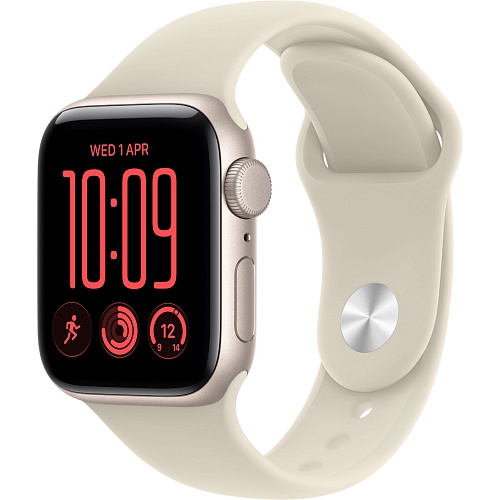 Смарт-часы Apple Watch SE 3 GPS 40mm Starlight Aluminum Case with Sand Sport Band S/M (MJKR4)