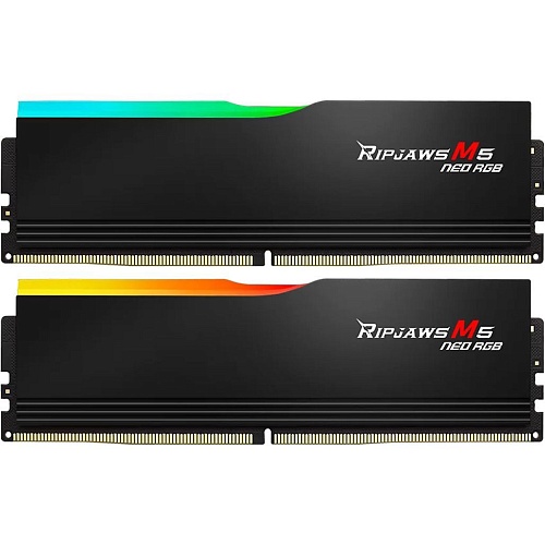 Модуль памяти DDR5 G.Skill Ripjaws M5 Neo RGB 2x48GB 6000MHz Black (F5-6000J3036F48GX2-RM5NRK)