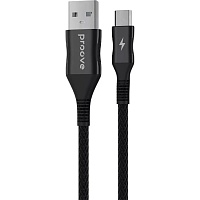 Кабель Proove Braided Scout USB-A to Micro USB 2.4A 1m Black (CCBS20001301) - придбати в Дніпрі, Україні: ціна, характеристики | інтернет-магазин TOUCH