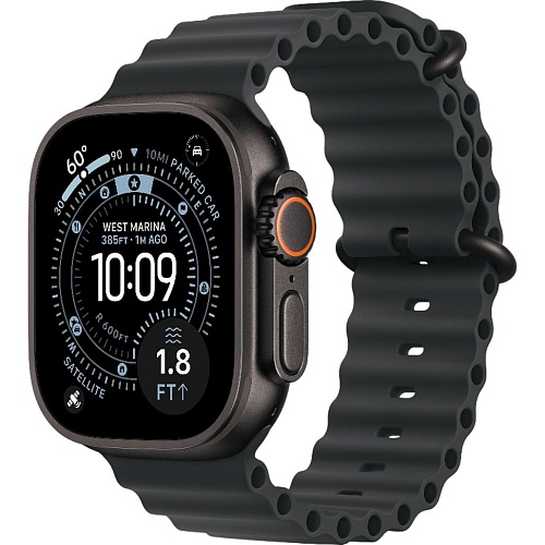 Смарт-часы Apple Watch Ultra 3 49mm Black Titanium Case with Black Ocean Band (MF0J4)