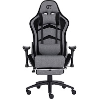 Геймерское кресло GT Racer X-2534-F Fabric Gray/Black Suede