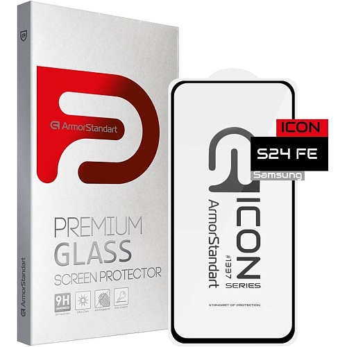 Защитное стекло ArmorStandart Icon Glass для Samsung S24 FE Black (ARM76970)