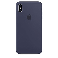 Чехол Silicone Case для Apple iPhone XS Max (Midnight Blue) ААА