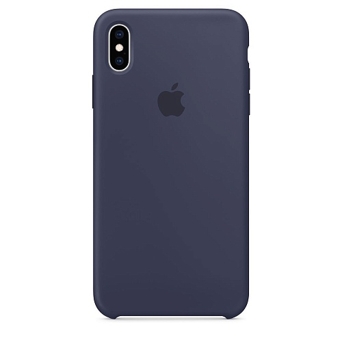 Чехол Silicone Case для Apple iPhone XS Max (Midnight Blue) ААА