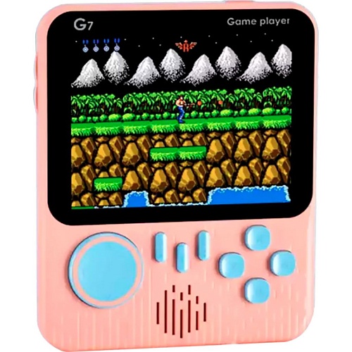 Ретро игровая приставка SUP G7 Game Box Portable 666 in 1 AV Pink