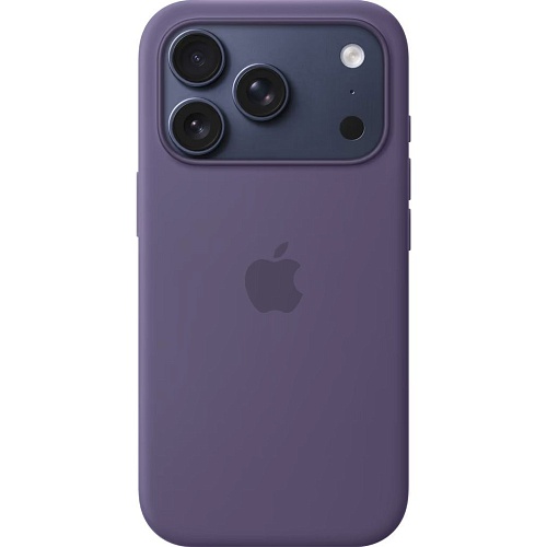 Чехол Silicone Case with Button, Animation, MagSafe для Apple iPhone 17 Pro Purple Fog ААА