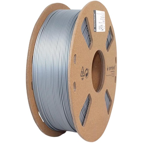 Филамент для 3D-принтеров Gembird PLA 1.75mm Silver (3DP-PLA1.75-01-S)