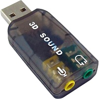 Звуковая карта Dynamode USB-SOUNDCARD 2.0 Black