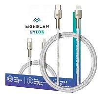 Кабель Monblan USB-A to Lightning Nylon Series 20W 1.2м Starlight - придбати в Дніпрі, Україні: ціна, характеристики | інтернет-магазин TOUCH
