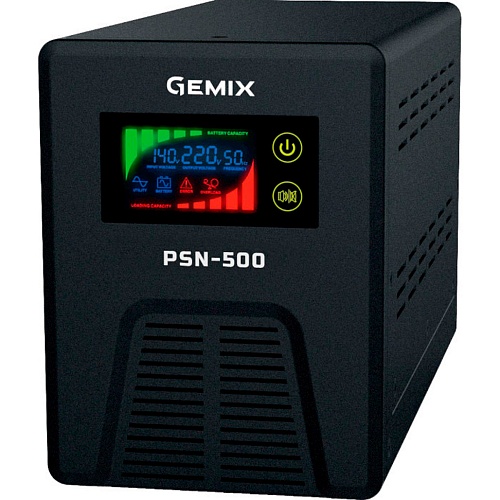 Джерело безперебійного живлення (ДБЖ) Gemix PSN-500 - придбати в Дніпрі, Україні: ціна, характеристики | інтернет-магазин TOUCH
