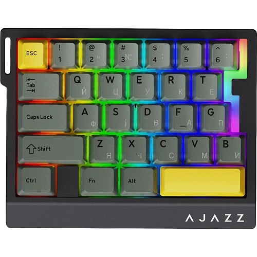 Клавиатура Ajazz AK029 Ice lsland Magnetic Switch Black/Yellow (AK029-I-BY)