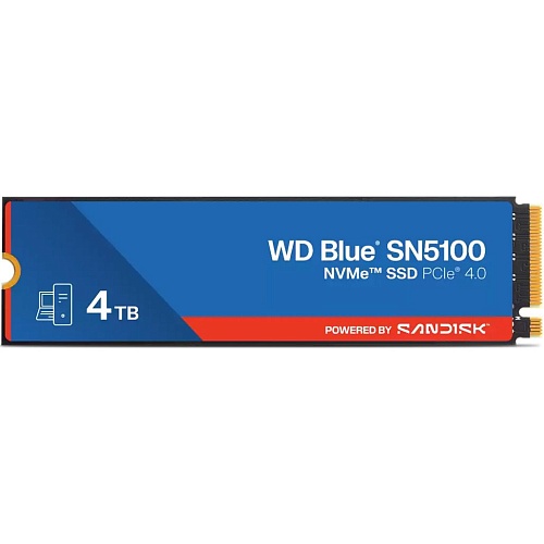 SSD накопитель WD Blue SN5100 4TB (WDS400T5B0E-00CPE0)