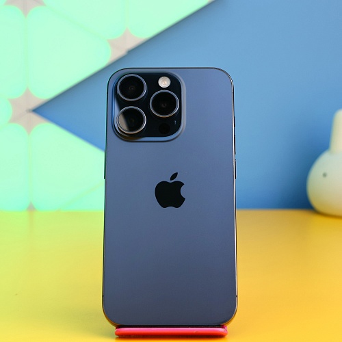 Смартфон Apple iPhone 15 Pro 128GB Blue Titanium (MTV03) Б/У