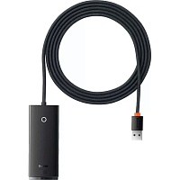 USB-хаб Baseus Lite Series 4-in-1 USB-A Black (WKQX030201) - придбати в Дніпрі, Україні: ціна, характеристики | інтернет-магазин TOUCH