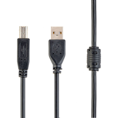 Кабель Maxxter USB 2.0 AM/BM 3m Black (UF-AMBM-10)
