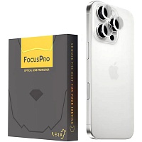 Захисне скло на камеру iLera FocusPro Lens для Apple iPhone 16 Pro/16 Pro Max White Titanium (iLFPWT16PR) - придбати в Дніпрі, Україні: ціна, характеристики | інтернет-магазин TOUCH