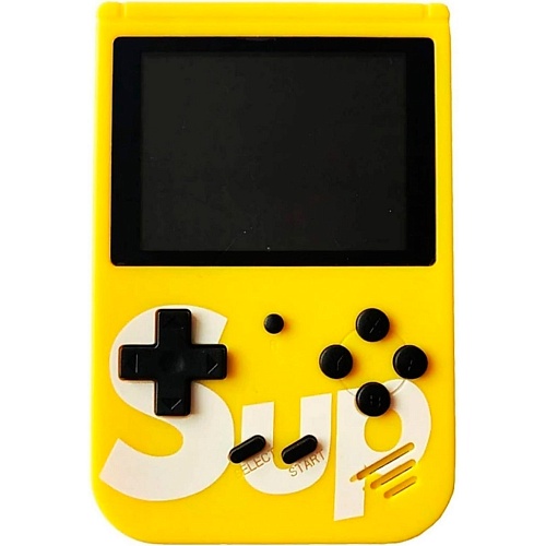 Ретро игровая приставка SUP Game Box Dendy 400 in 1 AV Yellow