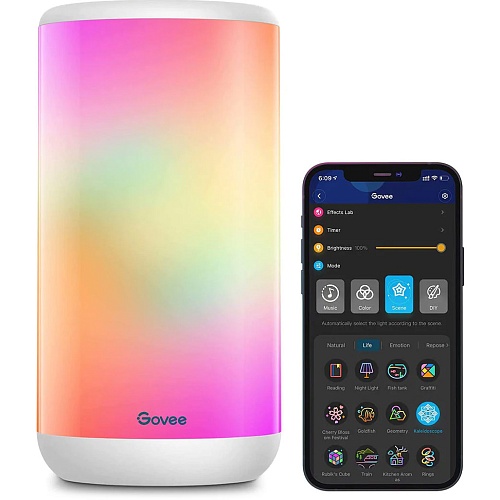 Умный светильник Govee Aura Smart Table Lamp RGBIC WiFi + Bluetooth (Н6052)