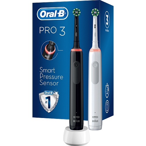 Электрическая зубная щетка Oral-B D505 PRO 3 3900 Black and White