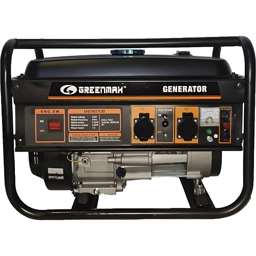 Генератор газово-бензиновый Greenmax MB3600B 2.5/2.8 кВт