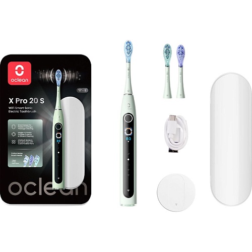 Электрическая зубная щетка Oclean X Pro 20 Set Green (6970810556933)