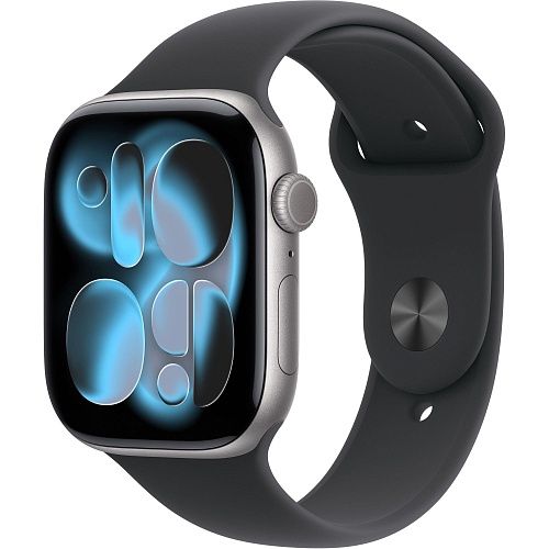 Смарт-часы Apple Watch Series 11 GPS 46mm Space Gray Aluminum Case with Black Sport Band S/M (MEV04)