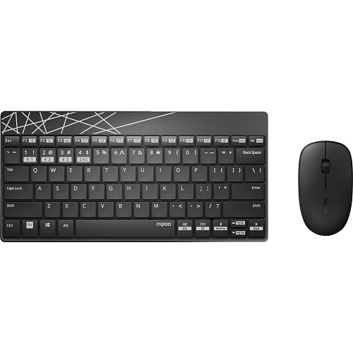 Комплект (клавиатура + мышь) Rapoo 8000M wireless black (63920)