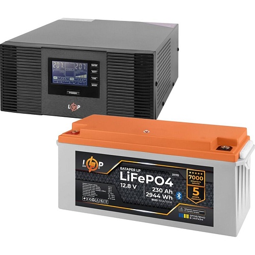 Источник бесперебойного питания (ИБП) LogicPower B1500 + АКБ LiFePO4 2944Wh Smart BT (40150)