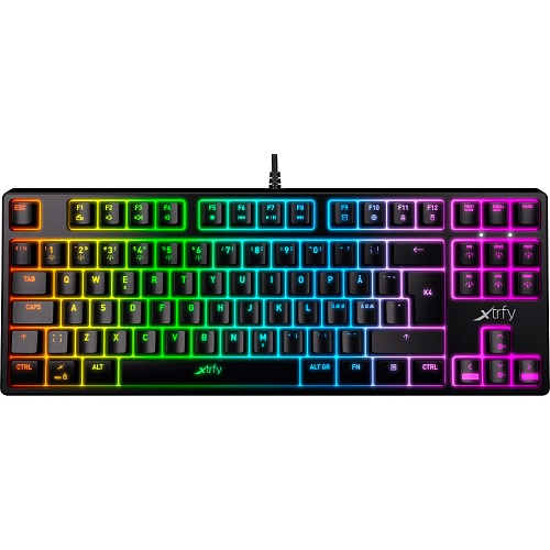 Клавиатура Xtrfy K4 TKL RGB Kailh Red UA Black (XG-K4-RGB-TKL-R-UKR)
