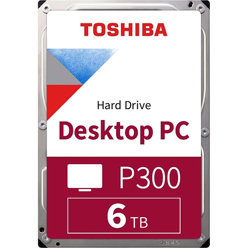 Жесткий диск 3.5" Toshiba P300 6TB SATA 128MB (HDWD260UZSVA)