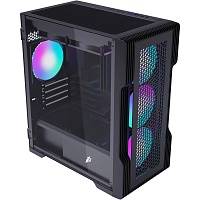 Корпус 1stPlayer T3-BK-4F1 Black