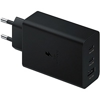 Сетевое зарядное устройство Samsung 65W Power Adapter Trio w/o Cable Black (EP-T6530NBEGRU)