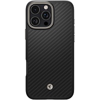 Чохол Spigen Enzo Aramid with MagSafe для Apple iPhone 16 Pro Max Black Natural (ACS08501) - придбати в Дніпрі, Україні: ціна, характеристики | інтернет-магазин TOUCH
