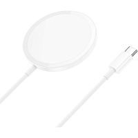 Бездротовий зарядний пристрій Hoco CW52 Enjoy 15W White (6942007611374) - придбати в Дніпрі, Україні: ціна, характеристики | інтернет-магазин TOUCH