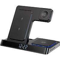 Беспроводное зарядное устройство WiWU Wi-W006 3 в 1 Power Air Wireless Charger Black