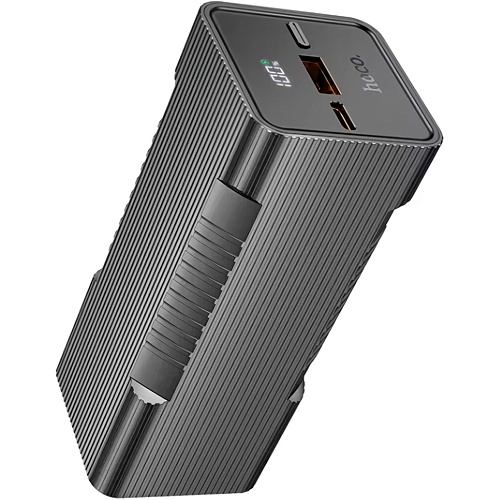 Внешний аккумулятор Hoco Q15 Flashlight 10000mAh 22.5W Black
