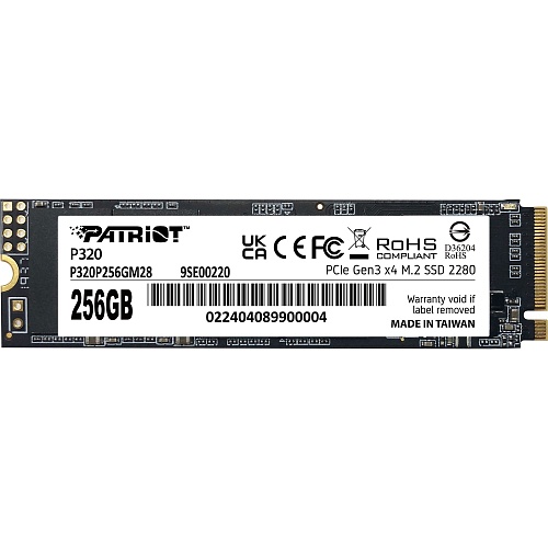 SSD накопитель Patriot P320 256GB M.2 NVMe (P320P256GM28)