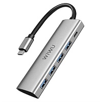 USB-хаб WiWU Alpha 631STR (Gray)