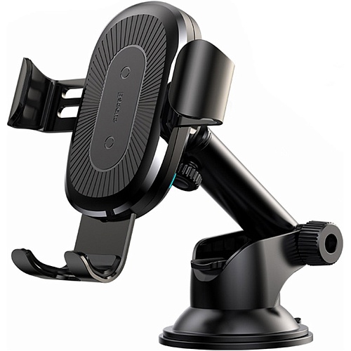Автодержатель с беспроводной зарядкой Baseus Gravity Car Mount Wireless Charger Black (WXYL-A01)