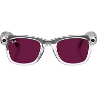 Смарт-очки Ray-Ban Meta Wayfarer Gen 2 Limited Edition Standard Matte Transparent Frame/Clear to Ruby Transitions Lenses (RW4012 6770MI 50-22)