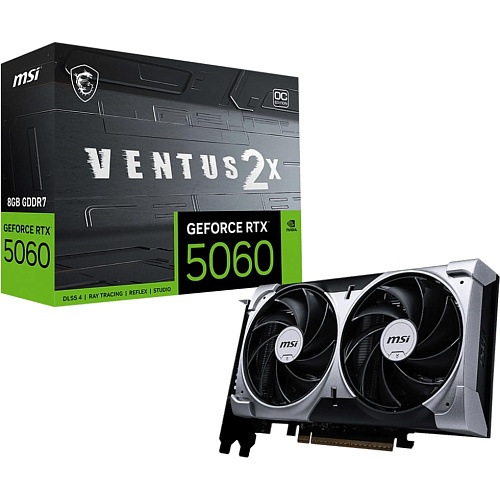 Видеокарта MSI GeForce RTX 5060 Ventus 2X OC 8G (G5060-8V2C) EU 