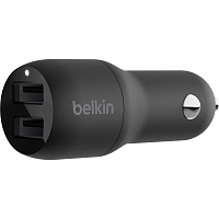 Автомобільний зарядний пристрій Belkin Boost Up Charge 2xUSB-A 24W Black (CCB001BTBK) - придбати в Дніпрі, Україні: ціна, характеристики | інтернет-магазин TOUCH